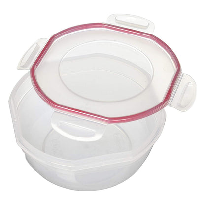 Sterilite Rocket Red Seal 2.5 Qt Plastic Food Storage Bowl Container with Lid