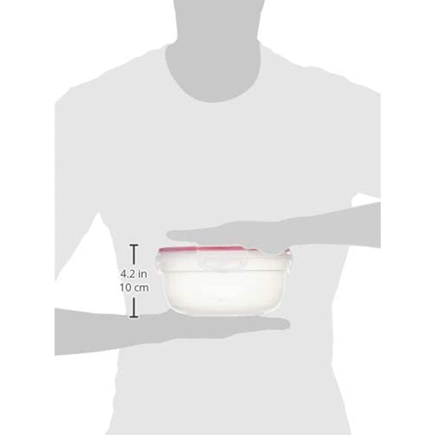 Sterilite Rocket Red Seal 2.5 Qt Plastic Food Storage Bowl Container with Lid