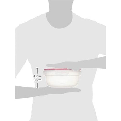 Sterilite Rocket Red Seal 2.5 Qt Plastic Food Storage Bowl Container with Lid