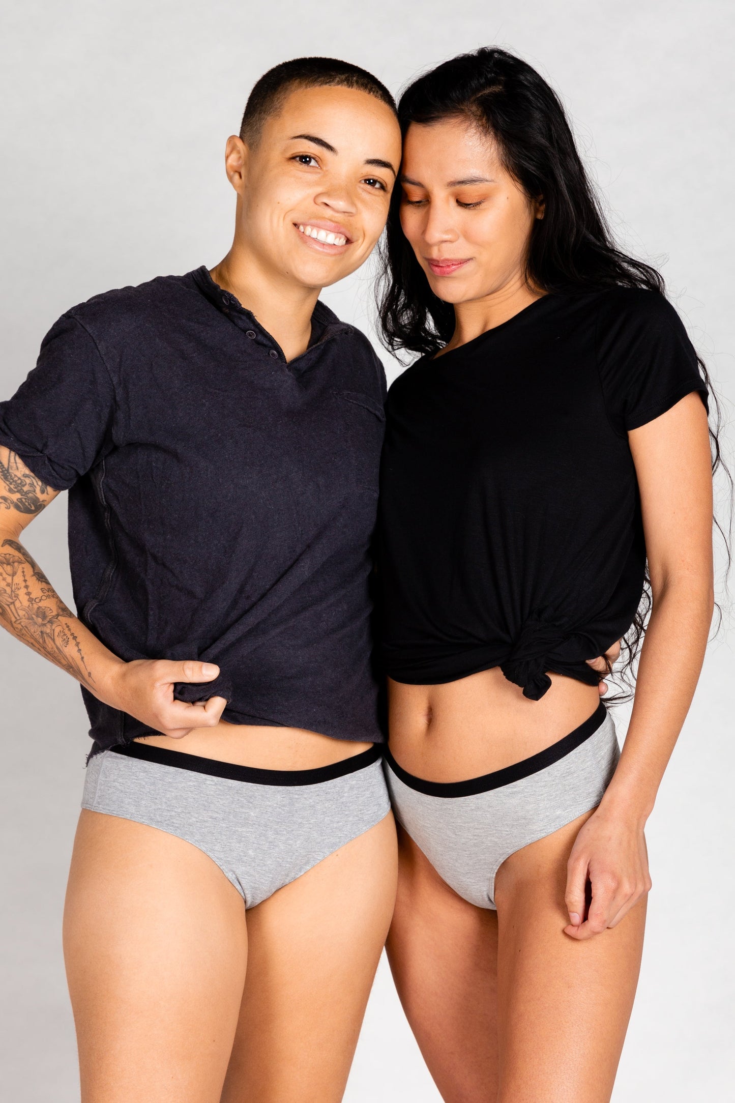 The Intramural Champ | Heather Grey Cheeky Underwear Couples Matching 2 Pack