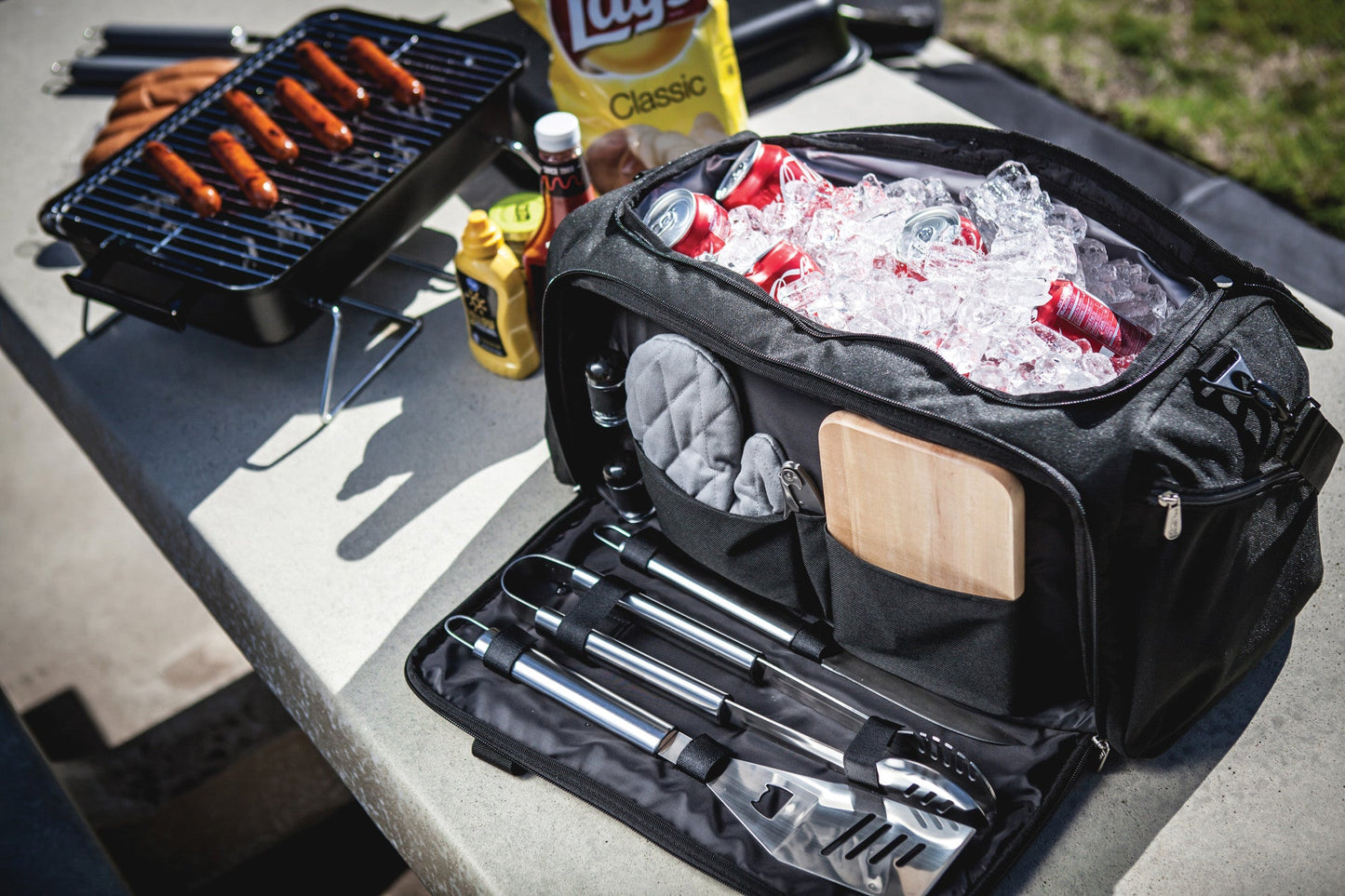 BBQ Kit Grill Set & Cooler