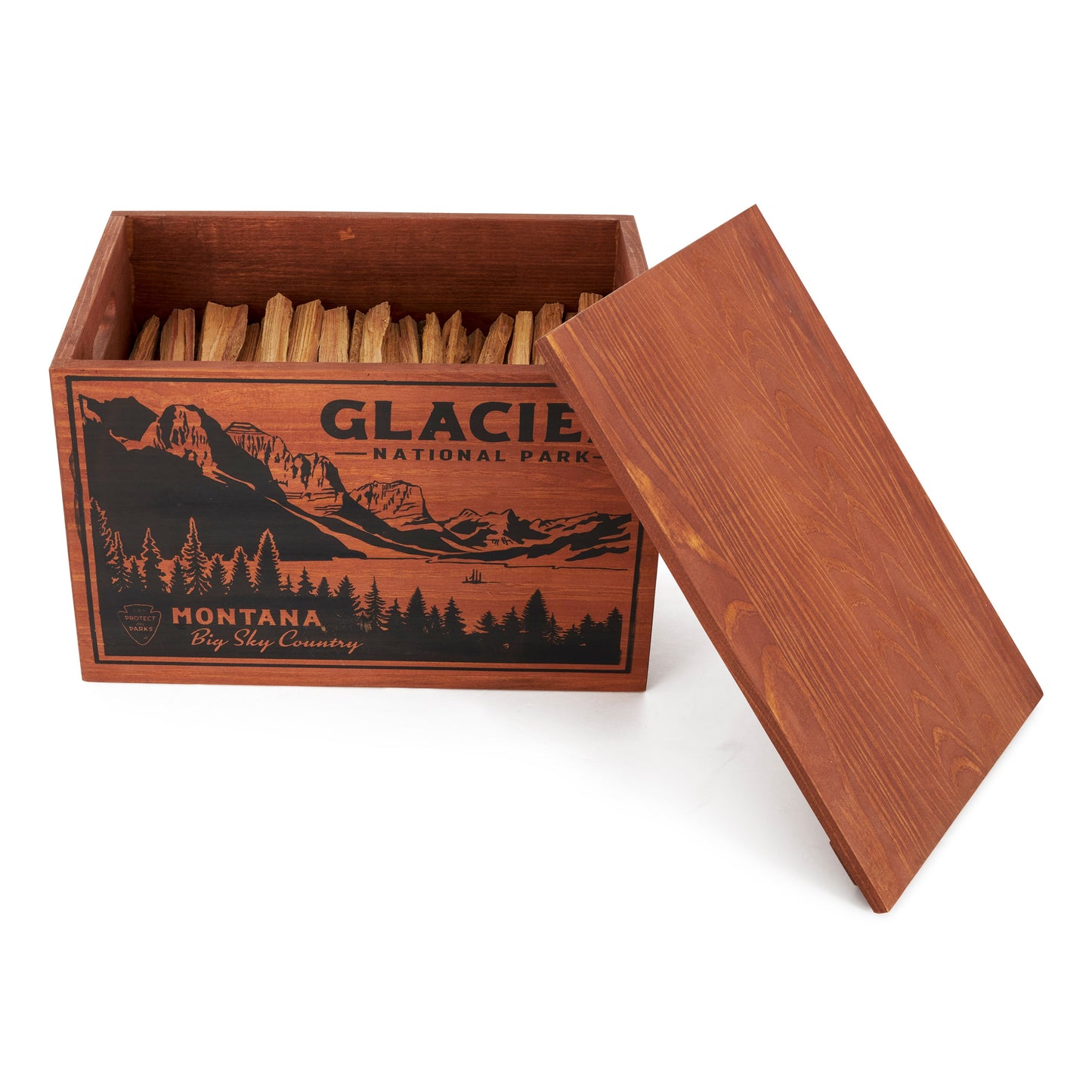 Better Wood Products Protect the Parks Series Fatwood Firestarter Crate, Glacier