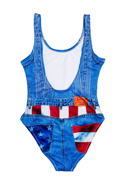 The Chattahoochee Mama | Denim USA One Piece Swimsuit