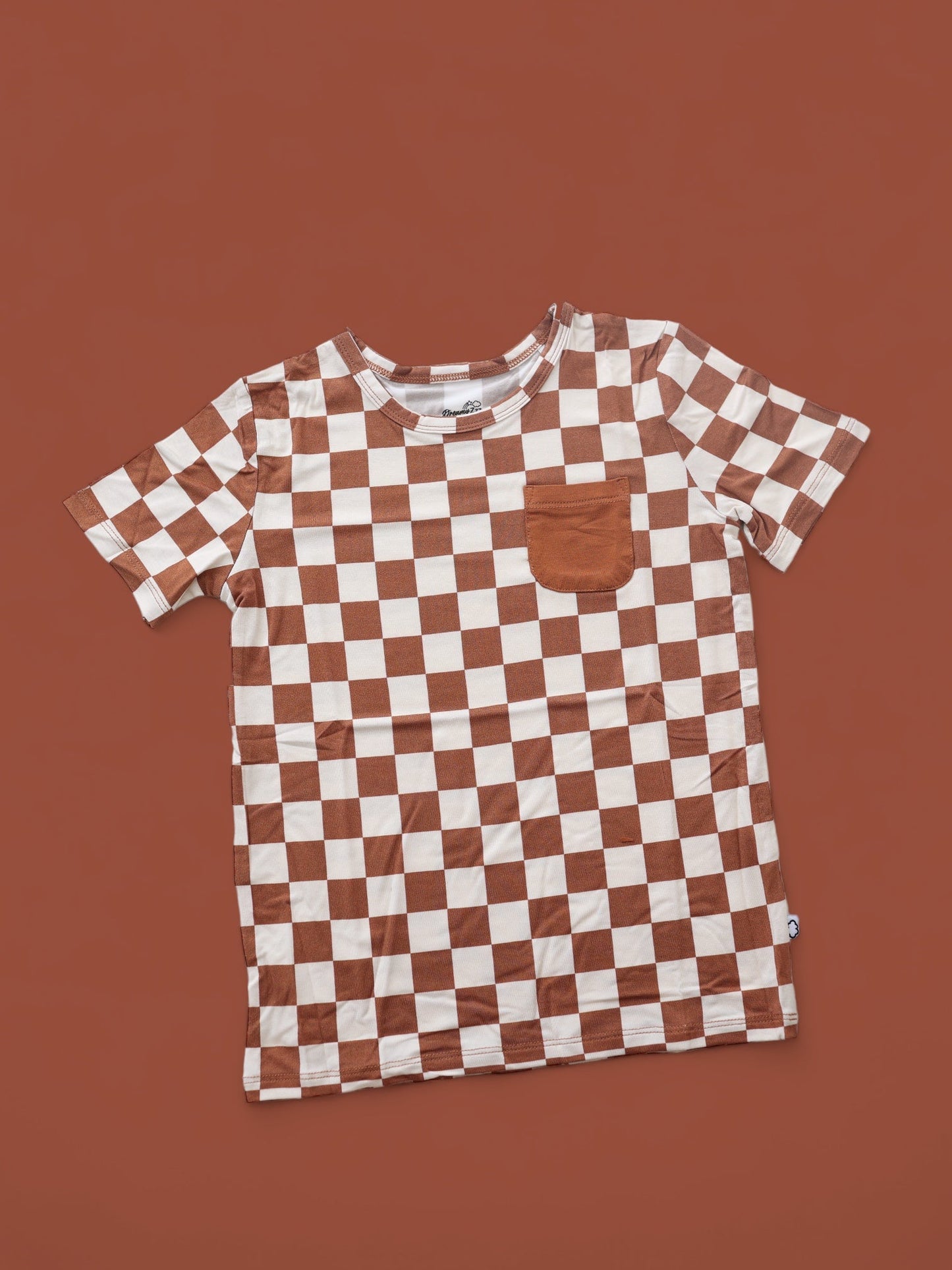 COPPER CHECKERS DREAM POCKET TEE