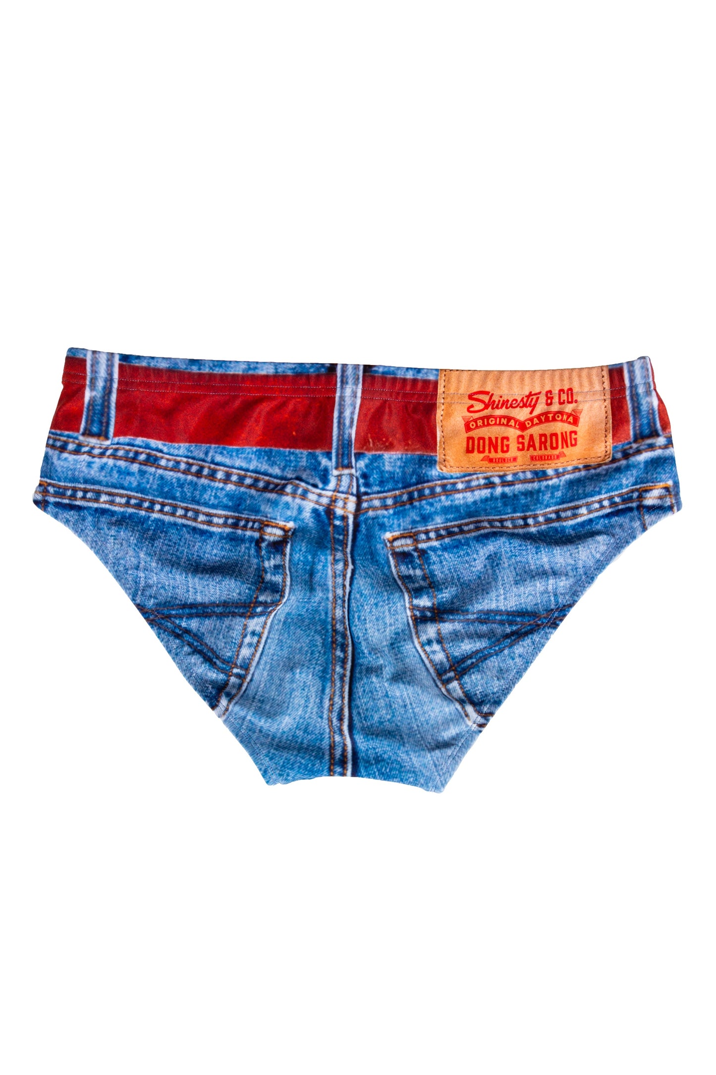 The Ranch Hand | Western Denim Printed Swim Brief