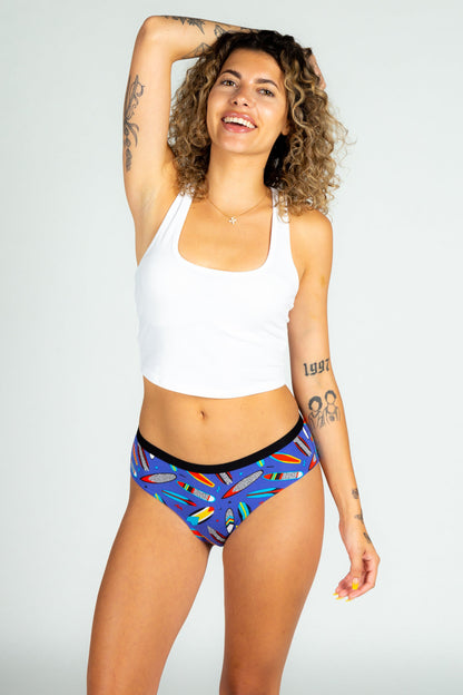 The Locals Only | Retro Surfboard Modal Cheeky Underwear