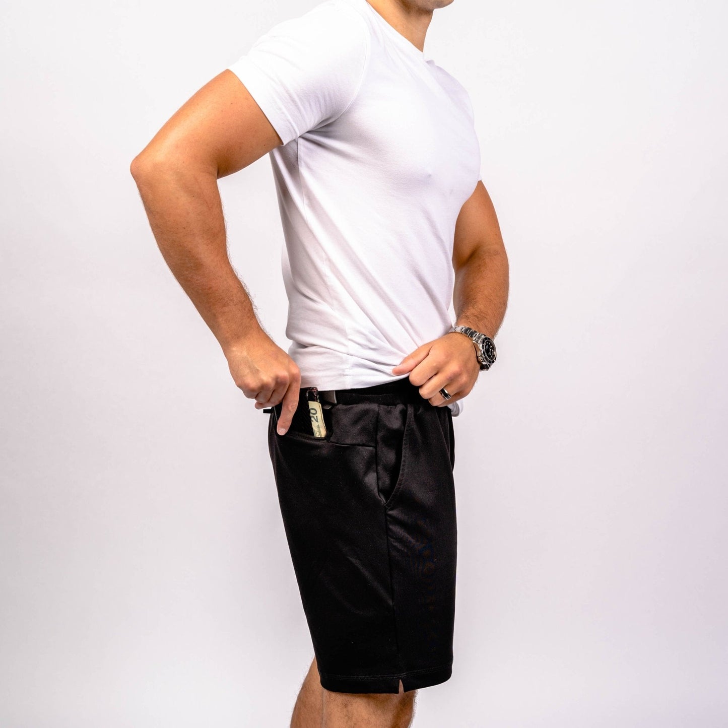 Carrier Shorts - Midnight Black 8"