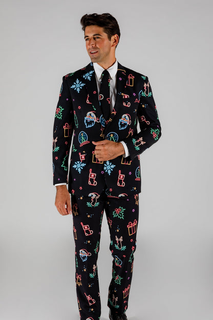 The Naughty Neon Noel | Neon Lights Christmas Suit