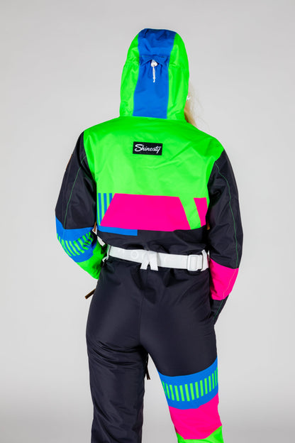 The Steep And Deep | Retro Black Women's One Piece Ski Suit