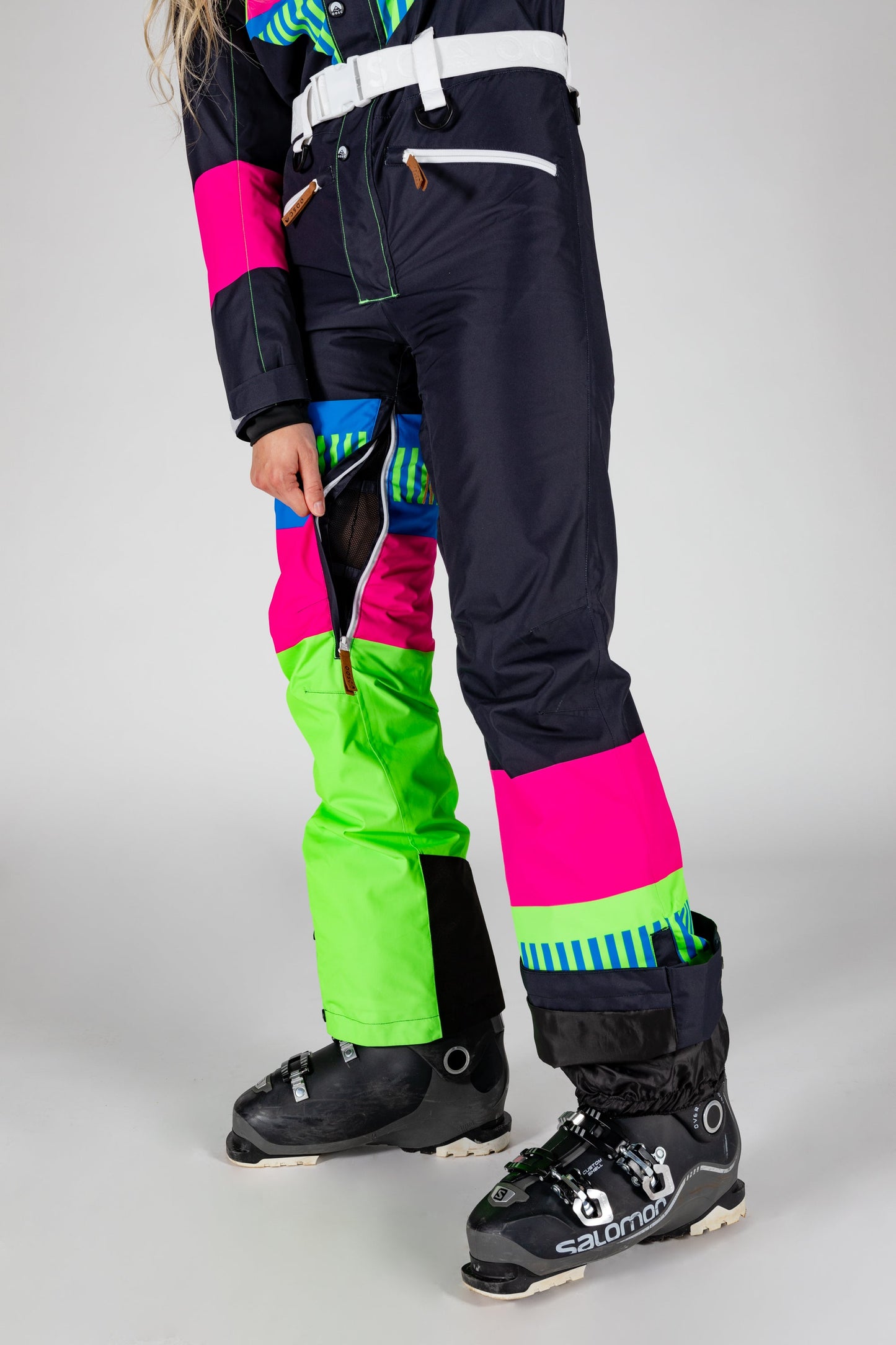 The Steep And Deep | Retro Black Women's One Piece Ski Suit