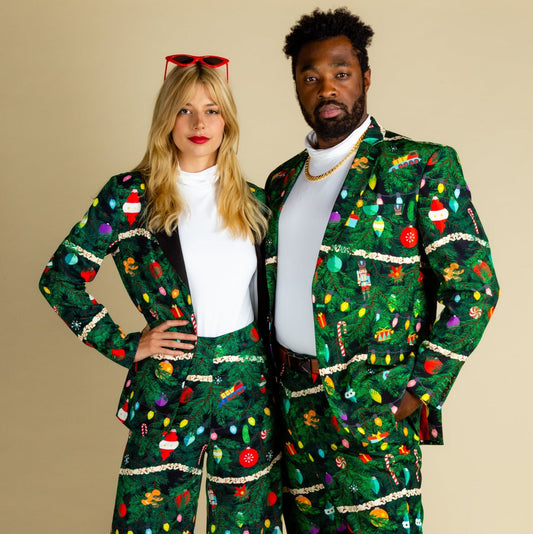 The Christmas Tree Camo | Christmas Tree Print Women's Suit