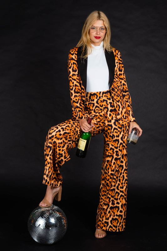 The Fastest Finishers | Leopard Print Womens Blazer