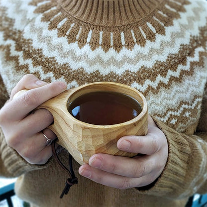 Skógr™ Nordic Style Kuksa - Carved Wood Camp Mug - Choice of Sizes