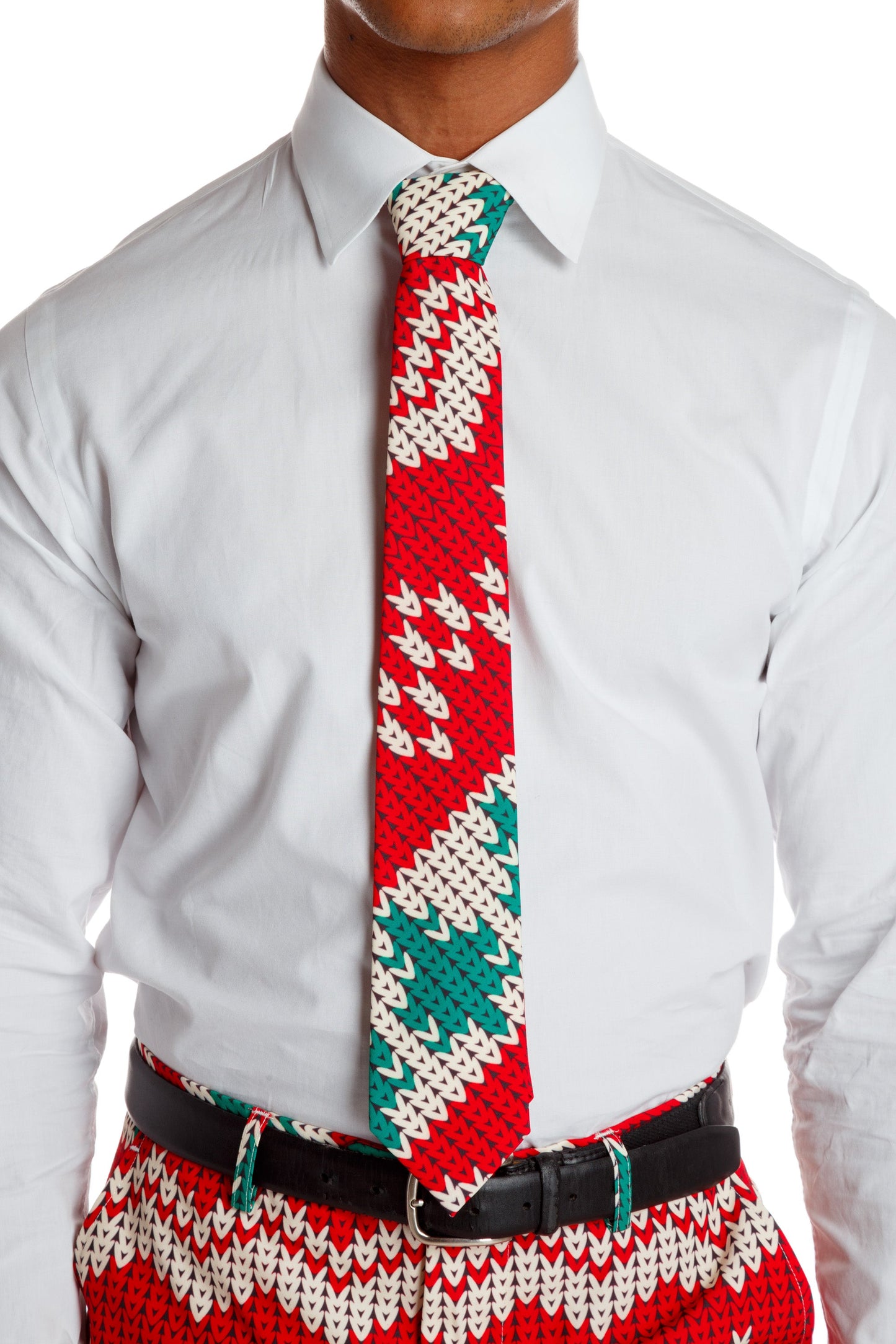 The Red Ryder | Knit Print Christmas Tie