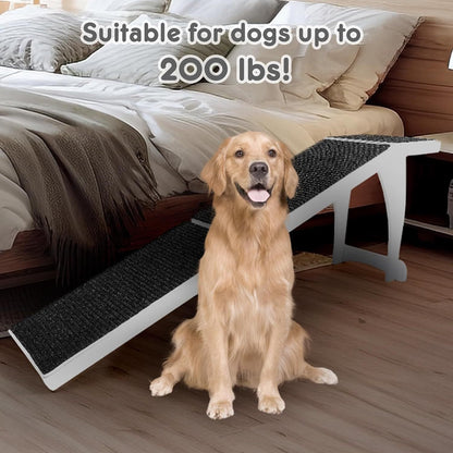 Dog Ramp for High Bed, Pet Bed Ramp, Dog Stairs, Cat Ramp, Dog Steps for Elevated Surface up to 28", Suitable for Small to Extra Large Dogs (71 inches)