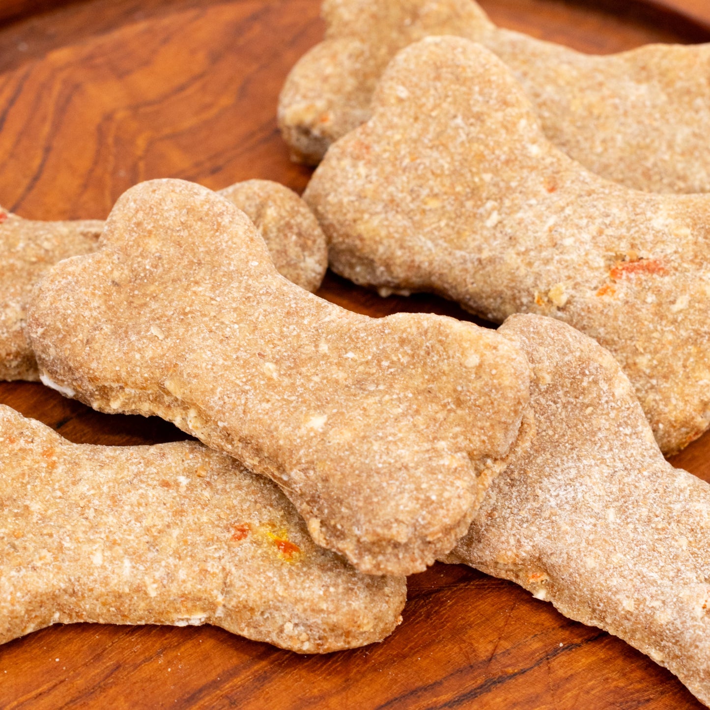 Carrot & Oats Dog Biscuits | Bag O' Bones | 20 Biscuits Per Bag | Natural Dog Treats | Made in Bellevue, NE | Dogalicious