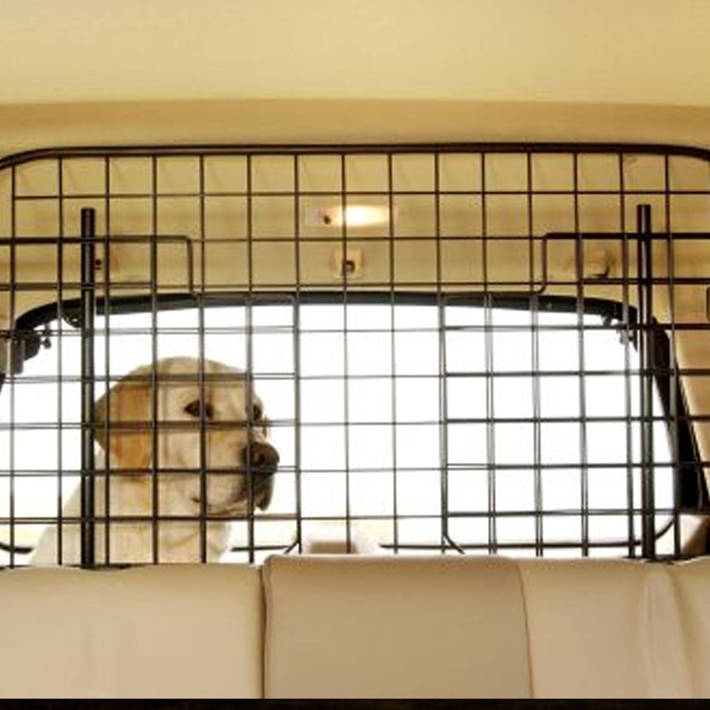 Little Giant Pet Lodge 2 Way Adjustable Wire Mesh Auto Dog & Cat Vehicle Barrier