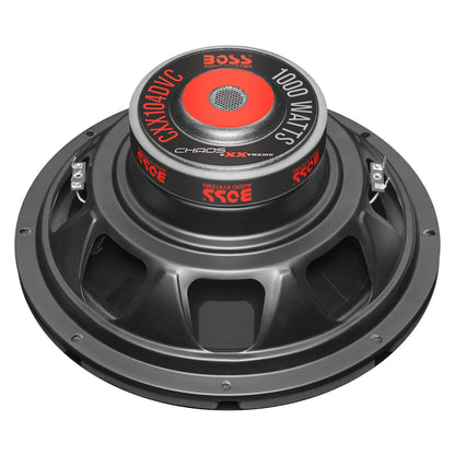 Boss Chaos Exxtreme 10 Inch 1000 Watt Dual Voice Coil 4 Ohm Car Audio Subwoofer