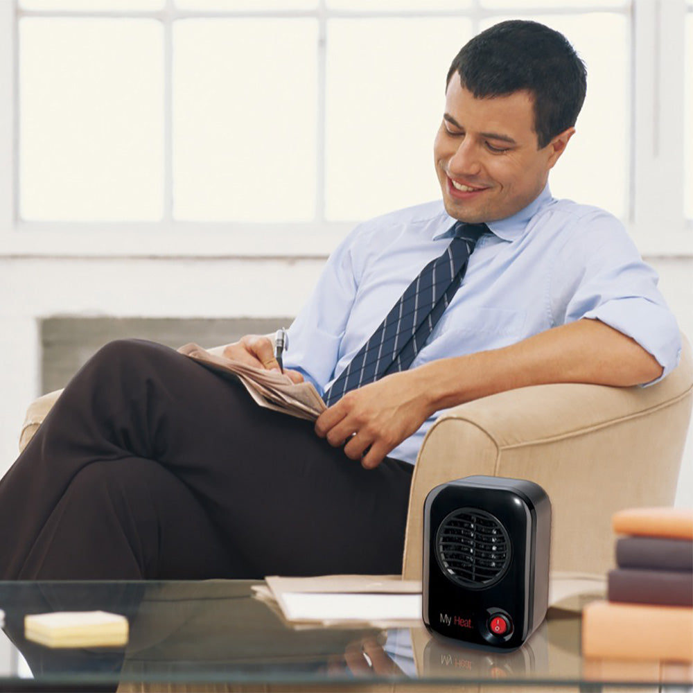 Lasko 100 MyHeat Portable Personal Electric 200W Ceramic Space Heater, Black