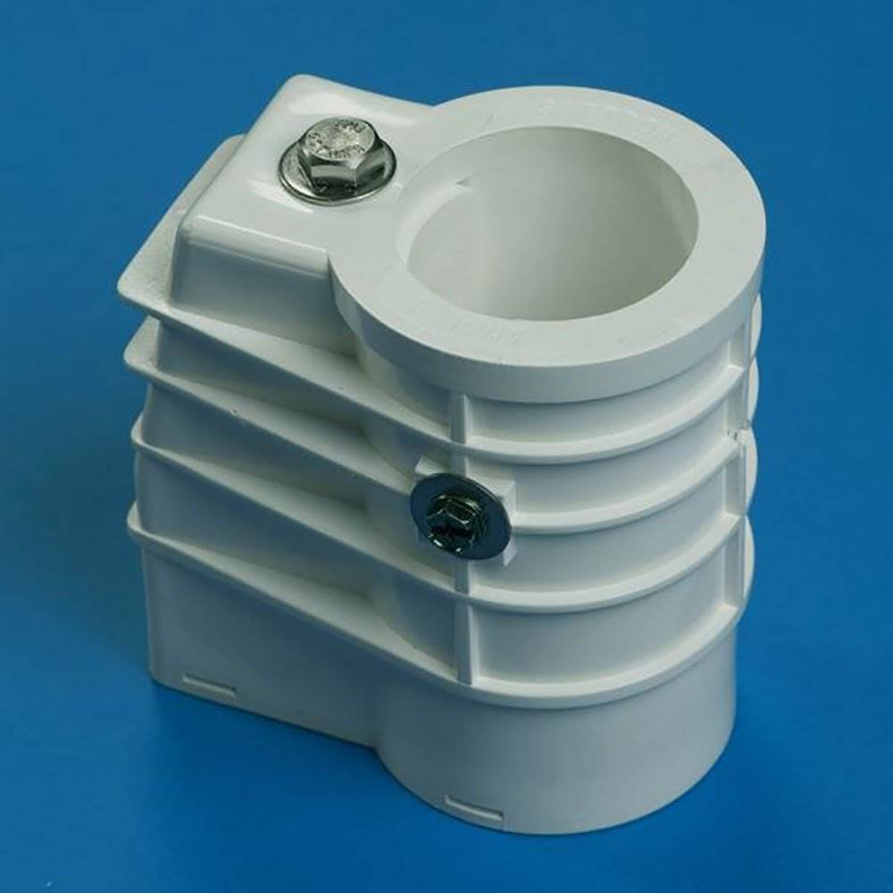 Saftron 3 Step Polymer Finish Inground Pool Ladder & Anchor Sockets (2 Pack)