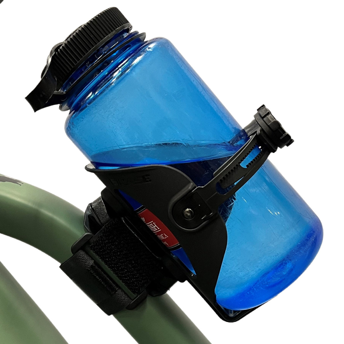 Bicycle Water Bottle Cage, ABC Cage with Anywhere Cage Strap Adapter, Adjustable Bottle Cage for Bike