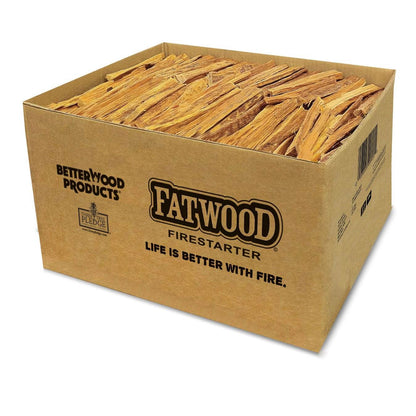 Better Wood Products Fatwood All Natural Fire Logs, Wood Fire Starter, 25 Pounds