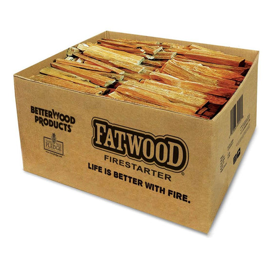 Better Wood Products Fatwood All Natural Fire Logs, Wood Fire Starter, 35 Pounds