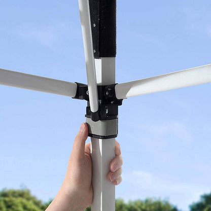 ShelterLogic Commercial C100 10 x 10 Foot Straight Leg Pop Up Canopy, White