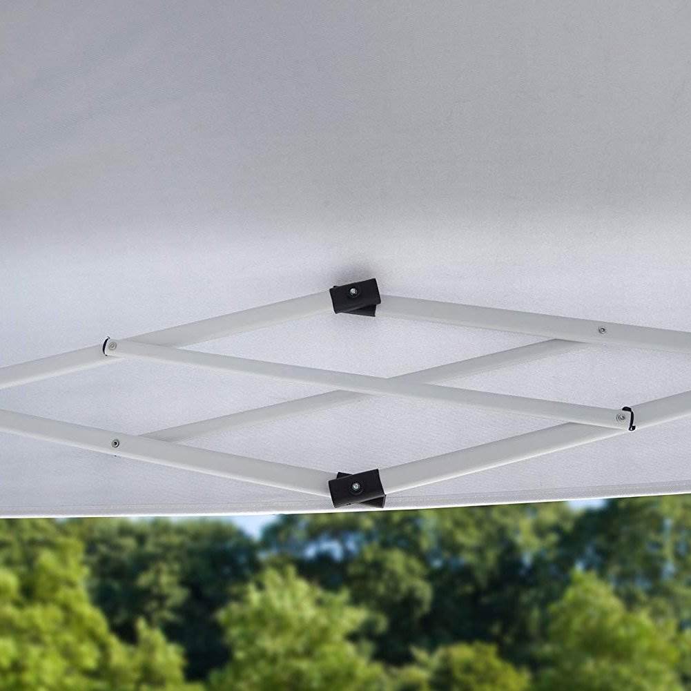 ShelterLogic Commercial C100 10 x 10 Foot Straight Leg Pop Up Canopy, White