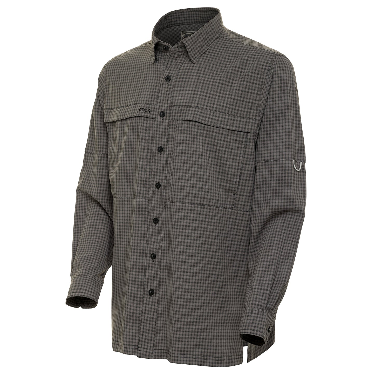 GunMetal TekCheck Shirt | Long Sleeve