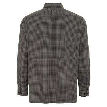 GunMetal TekCheck Shirt | Long Sleeve