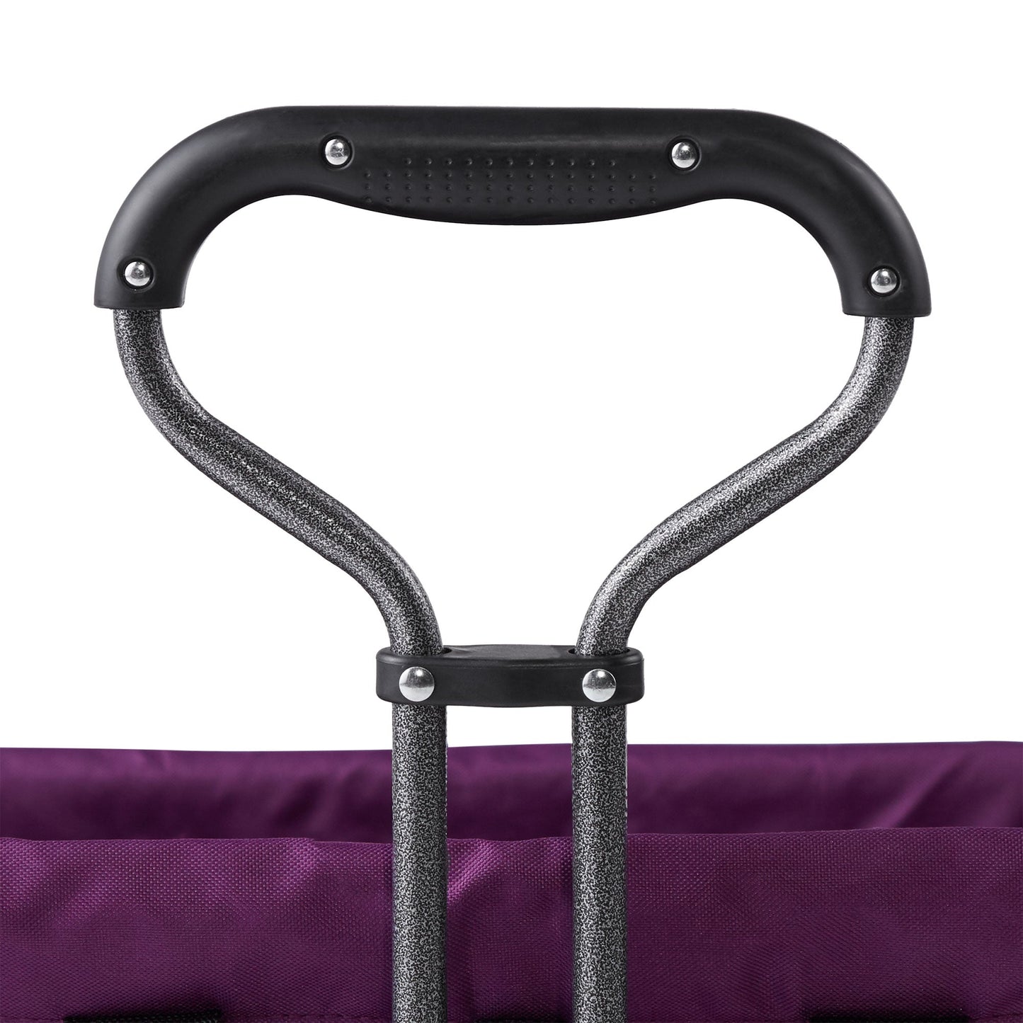 Mac Sports Double Decker Collapsible Outdoor Cart Utility Garden Wagon, Purple