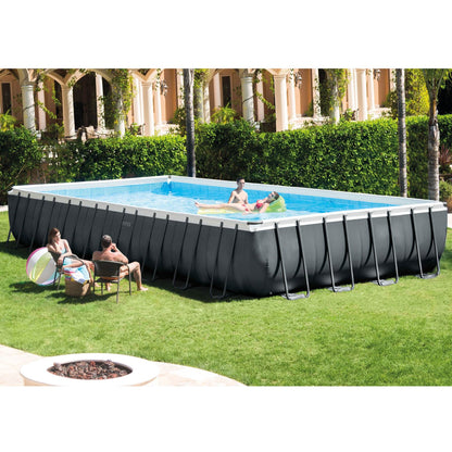Intex 26367EH 24' x 12' x 52" Ultra XTR Frame Swimming Pool w/ Robot Vacuum