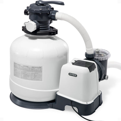 Intex 26651EG 3,000 GPH Above Ground Pool Sand Filter Pump with Automatic Timer