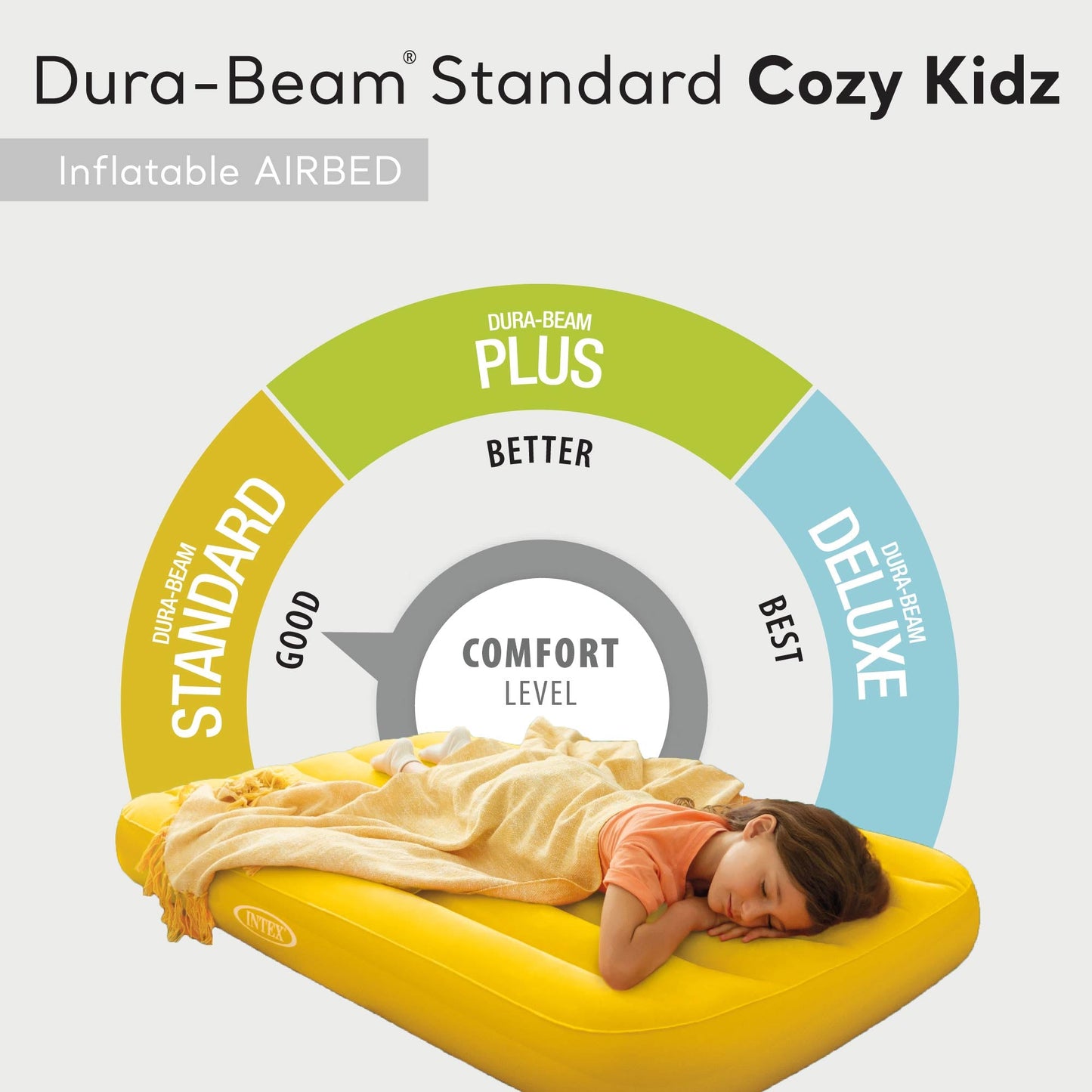 Intex Cozy Kidz Bright & Fun-Colored Inflatable Air Bed w/ Carry Bag (6 Pack)