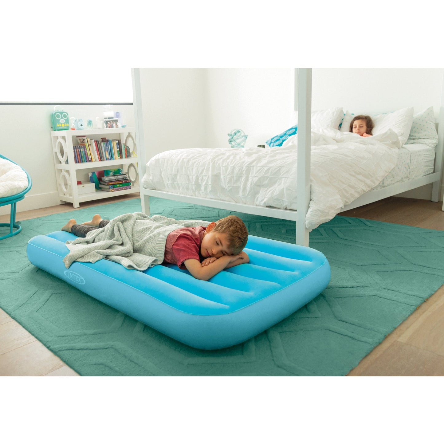 Intex Cozy Kidz Bright & Fun-Colored Inflatable Air Bed w/ Carry Bag (6 Pack)