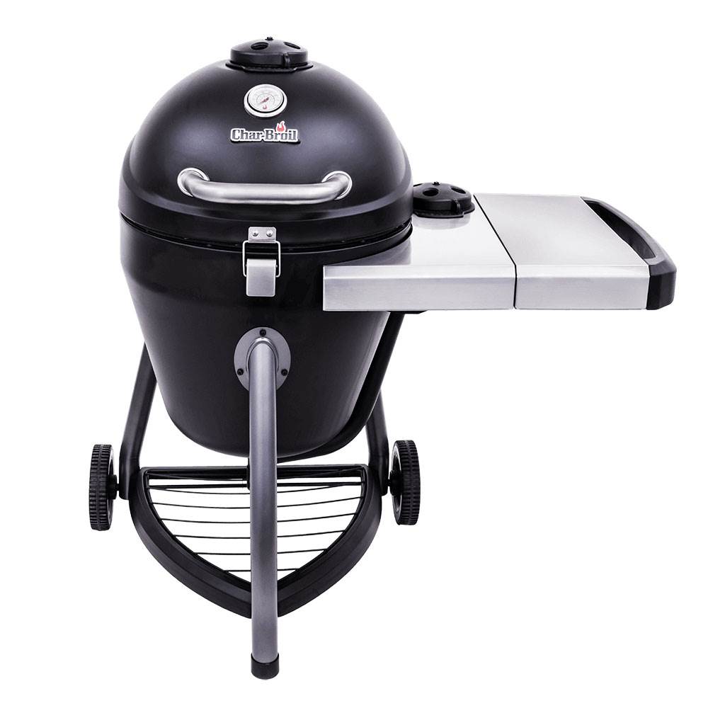 Char Broil 327 Square Inch Kamander Outdoor Cooking Steel Charcoal Grill, Black