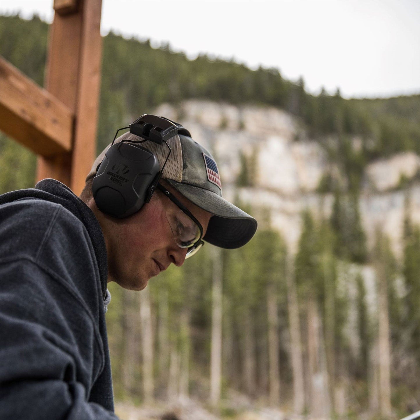 Walkers XCEL 500BT Electronic Active Shooting Hearing Protection Earmuffs, Gray