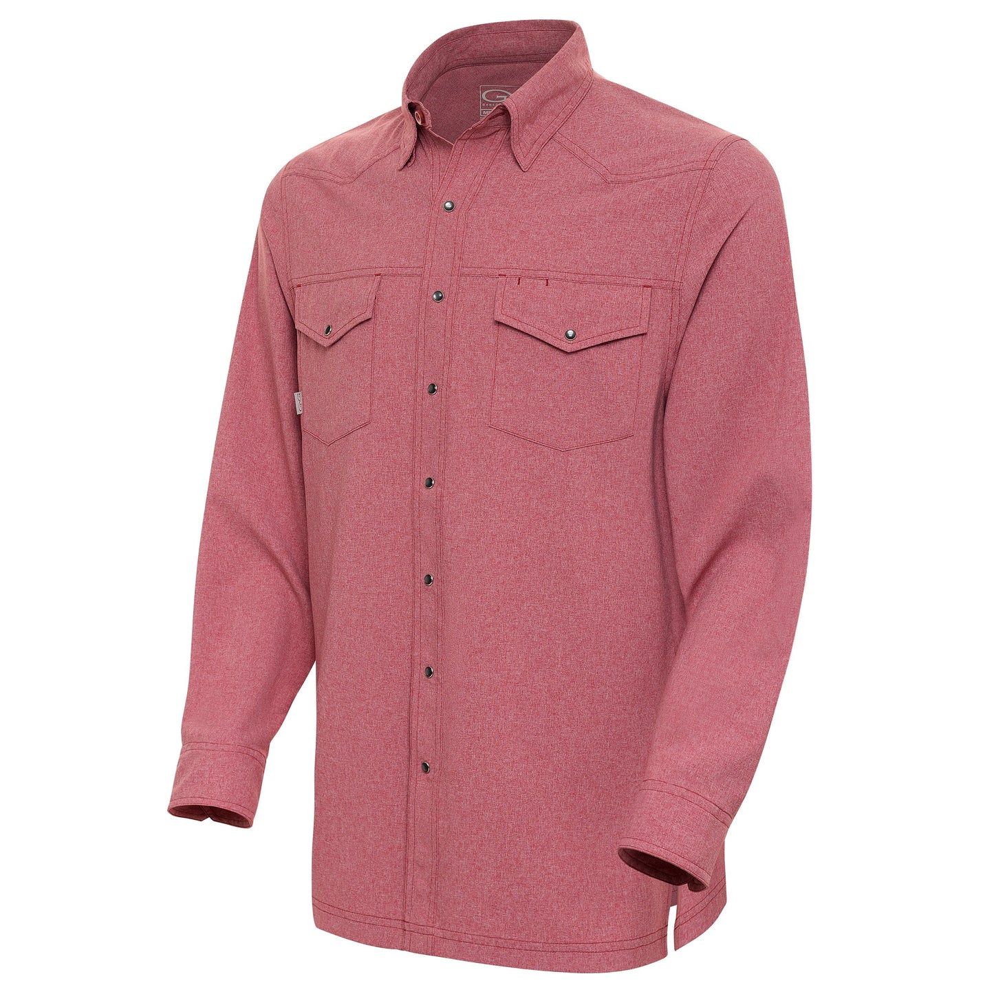 Crimson Pearl Snap Shirt | Long Sleeve