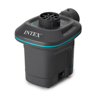 Intex 66639E 120 V AC Electric Quick Fill Air Pump with 3 Interconnected Nozzles
