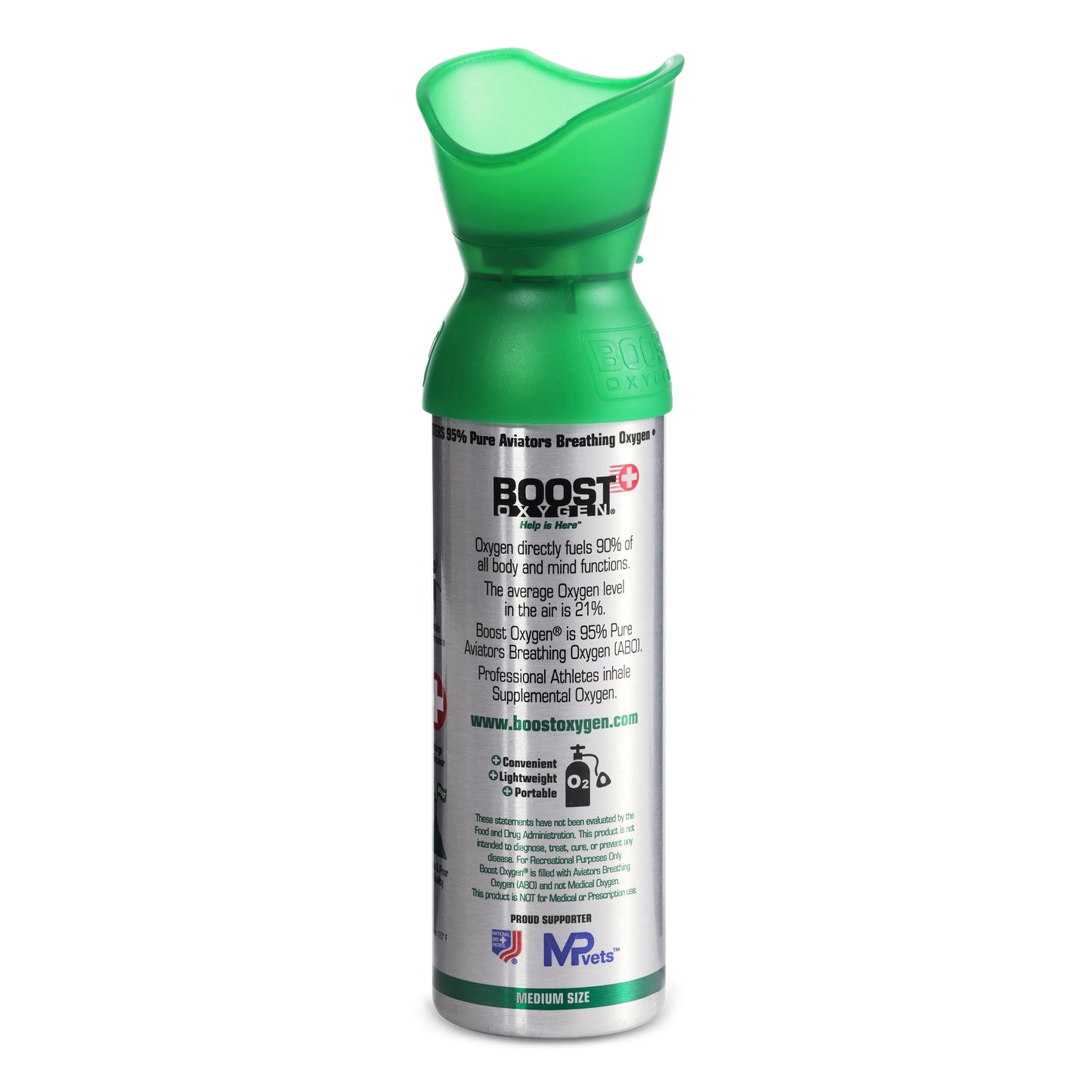 Boost Oxygen Natural 4 Portable Pure Canned Oxygen Canister with 1 Pocket Sized