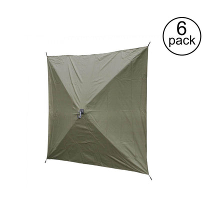 Clam Quick Set Screen Hub Green Fabric Wind & Sun Panels Accessory Only (6 Pack)