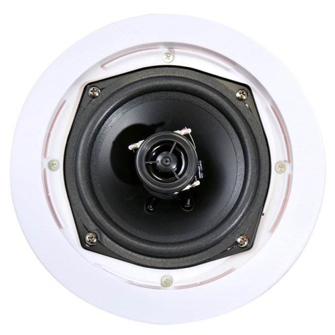 PYLE PRO PDIC61RD 6.5'' 200W 2-Way In-Ceiling/Wall Speaker System White (6 Pack)