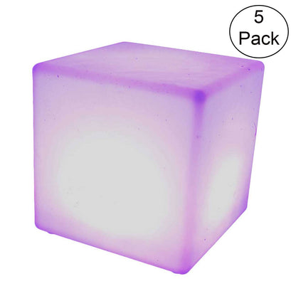 Main Access 16" Pool Spa Waterproof Color-Changing LED Light Cube Seat (5 Pack)