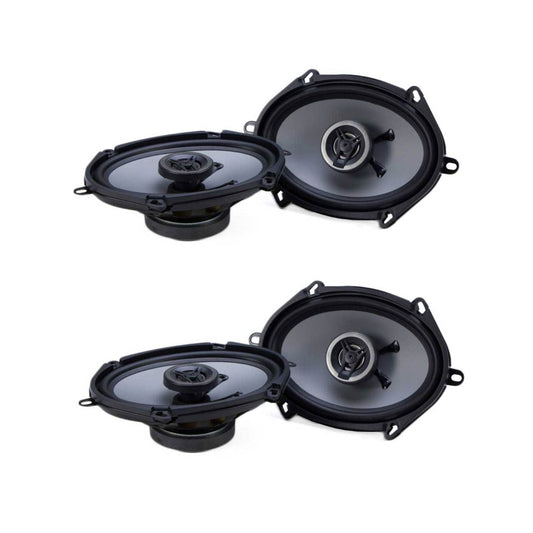 Crunch 250W Full Range 2 Way Coaxial Car Audio 5x7 by 6x8" Speaker Pair, 2 Pack