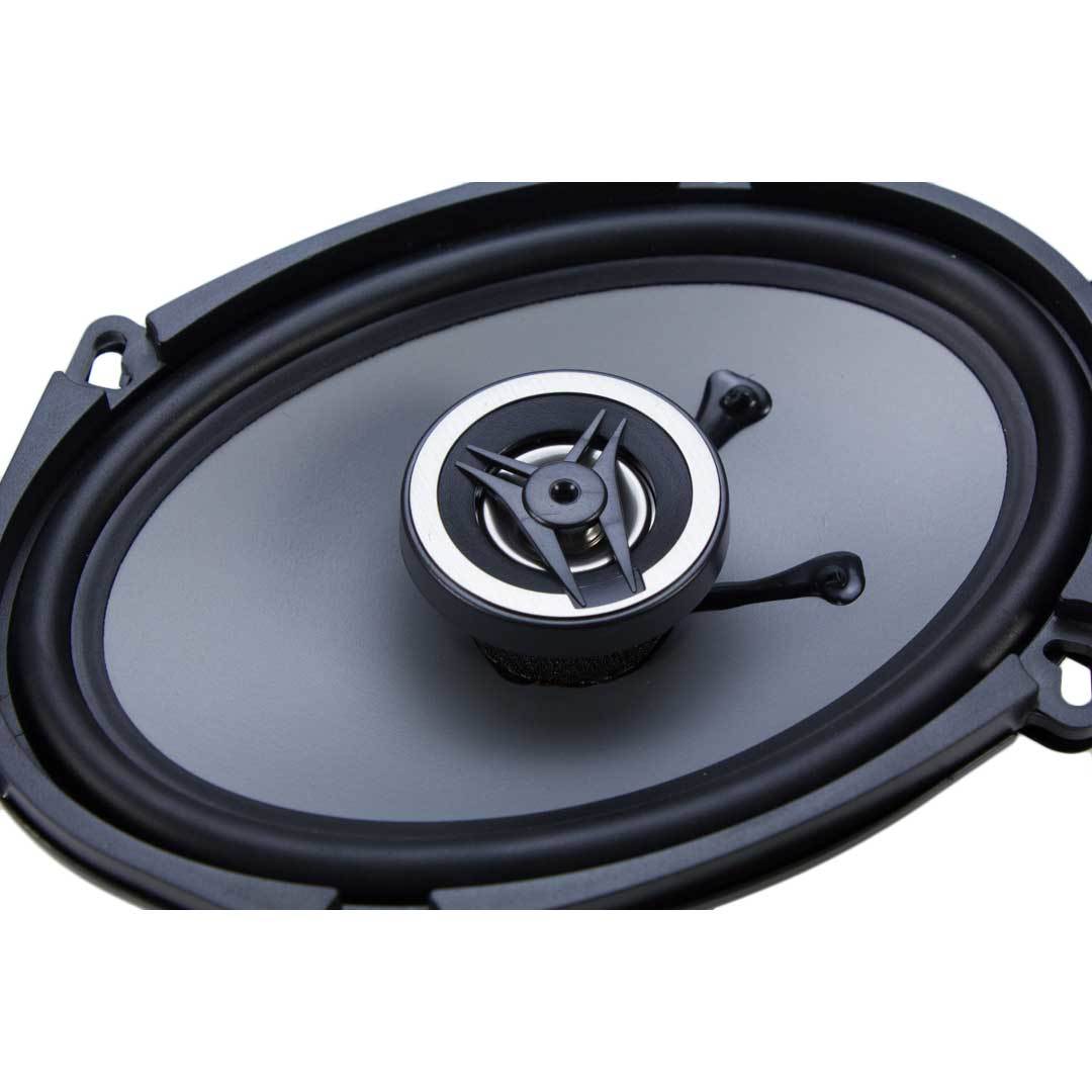 Crunch 250W Full Range 2 Way Coaxial Car Audio 5x7 by 6x8" Speaker Pair, 2 Pack