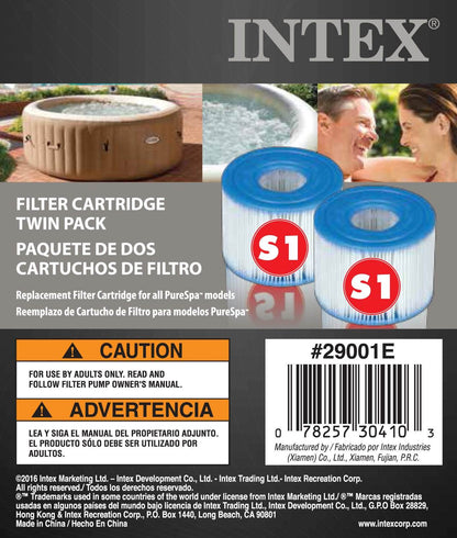 Intex Removable Slip-Resistant Seat For Inflatable Pure Spa Hot Tub + Filters
