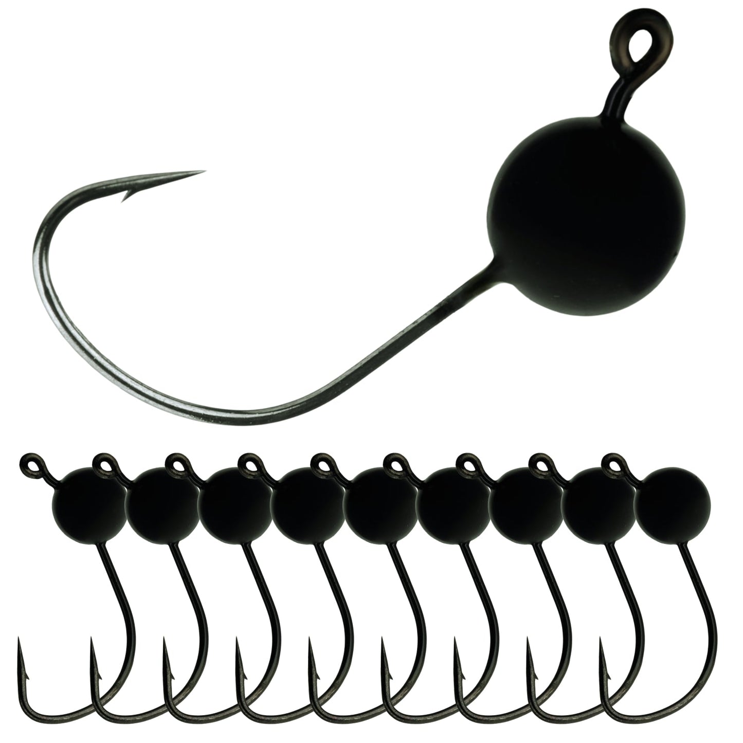 Reaction Tackle Lead Wacky Jigs- 10-PACK- Ultra Sharp