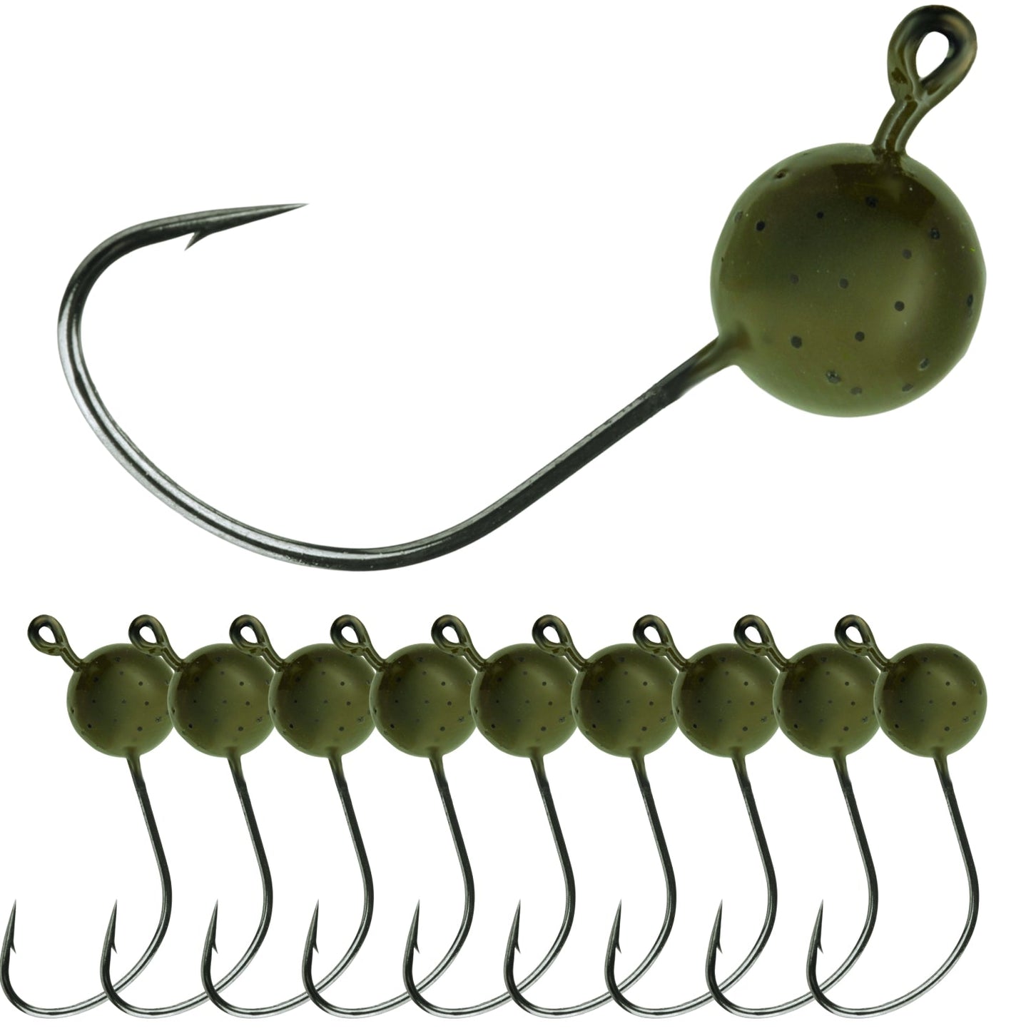 Reaction Tackle Lead Wacky Jigs- 10-PACK- Ultra Sharp