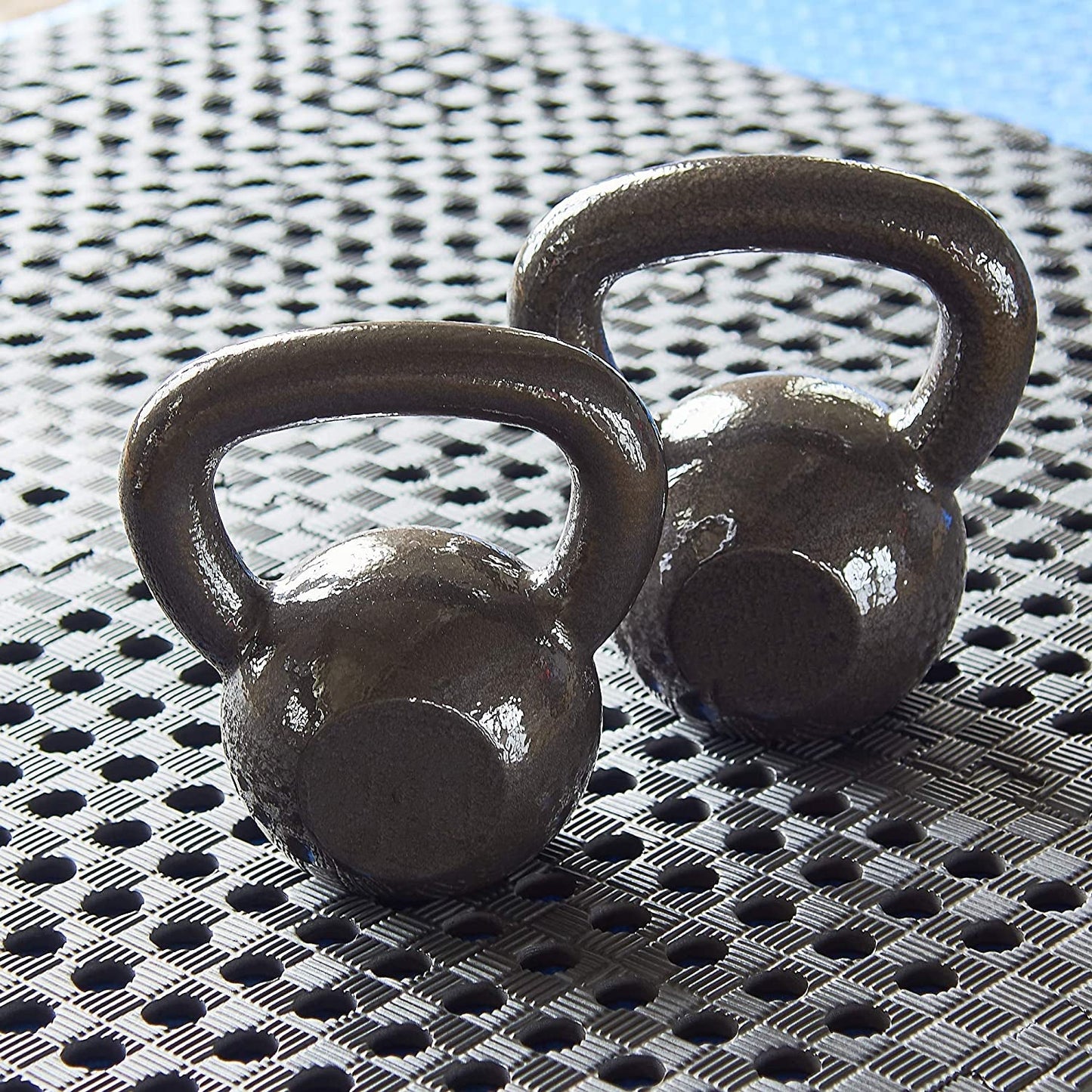 Everyday Essentials 10 Lb Full Body Exercise Strength Training Kettlebell Weight